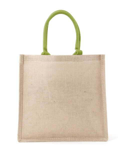 GRL（グレイル）の「ジュートスクエアトートバッグ（トートバッグ・レディース・ブラウン/オフホワイト/グリーン・F）」の3枚目の写真