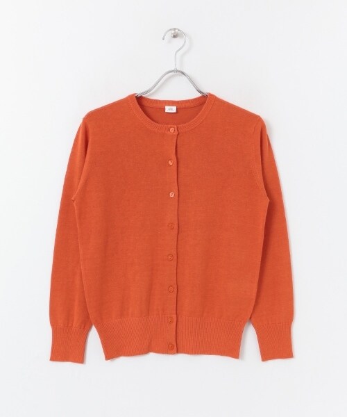 KBF（ケイビーエフ）の「illi 亞麻混紡圓領開襟衫（トップス・レディース・淺膚色/橘色/淺綠色/黑色・one）」の4枚目の写真