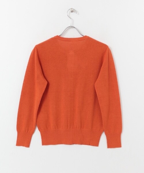 KBF（ケイビーエフ）の「illi 亞麻混紡圓領開襟衫（トップス・レディース・淺膚色/橘色/淺綠色/黑色・one）」の14枚目の写真