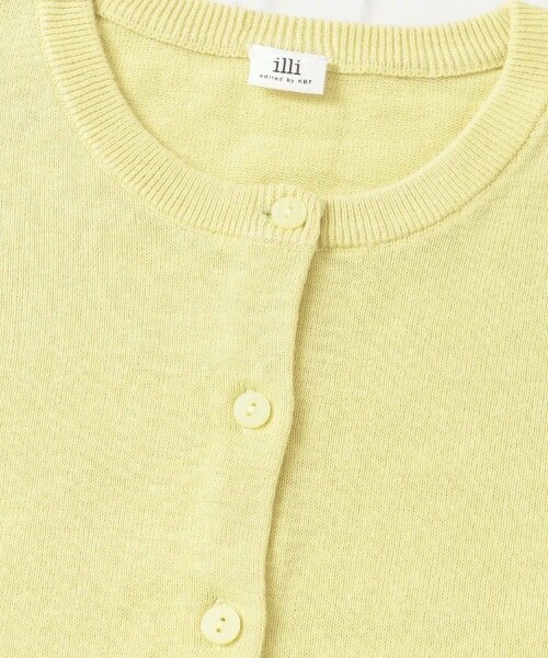 KBF（ケイビーエフ）の「illi 亞麻混紡圓領開襟衫（トップス・レディース・淺膚色/橘色/淺綠色/黑色・one）」の16枚目の写真