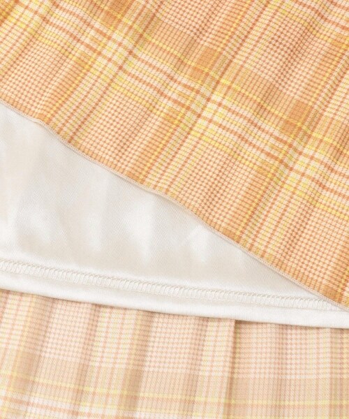 KBF（ケイビーエフ）の「格紋漸變百褶裙（スカート・レディース・棕色/灰色/黃色・one）」の19枚目の写真