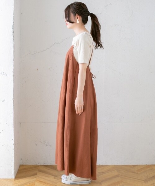 KBF（ケイビーエフ）の「細肩帶傘狀洋裝（ワンピース/ドレス・レディース・燕麥色/灰膚色/橘棕色/薄荷綠・one）」の21枚目の写真