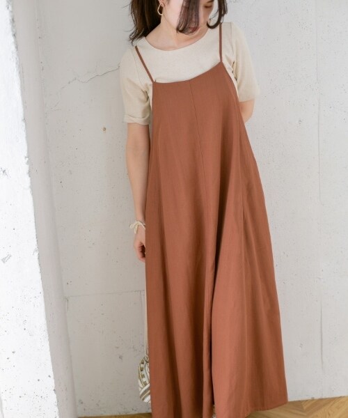 KBF（ケイビーエフ）の「細肩帶傘狀洋裝（ワンピース/ドレス・レディース・燕麥色/灰膚色/橘棕色/薄荷綠・one）」の16枚目の写真