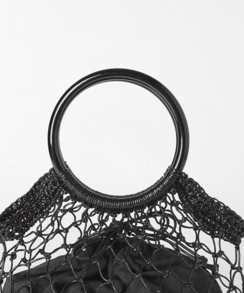 Andemiu（アンデミュウ）の「ラメネットバッグ（バッグ・シルバー/ブラック）」の10枚目の写真