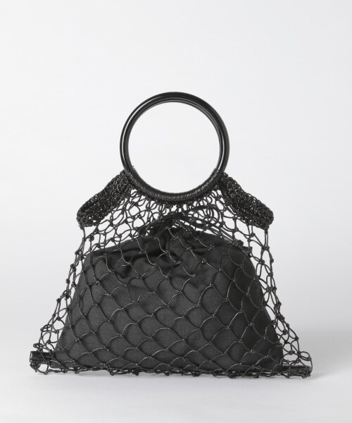 Andemiu（アンデミュウ）の「ラメネットバッグ（バッグ・シルバー/ブラック）」の9枚目の写真