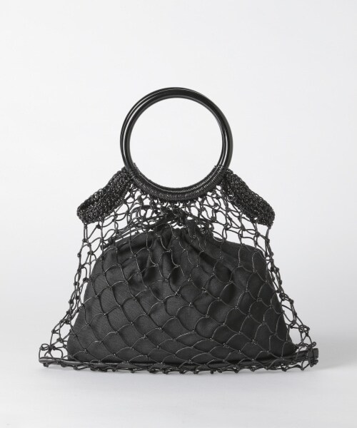 Andemiu（アンデミュウ）の「ラメネットバッグ（バッグ・シルバー/ブラック）」の12枚目の写真