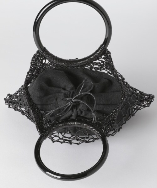 Andemiu（アンデミュウ）の「ラメネットバッグ（バッグ・シルバー/ブラック）」の13枚目の写真