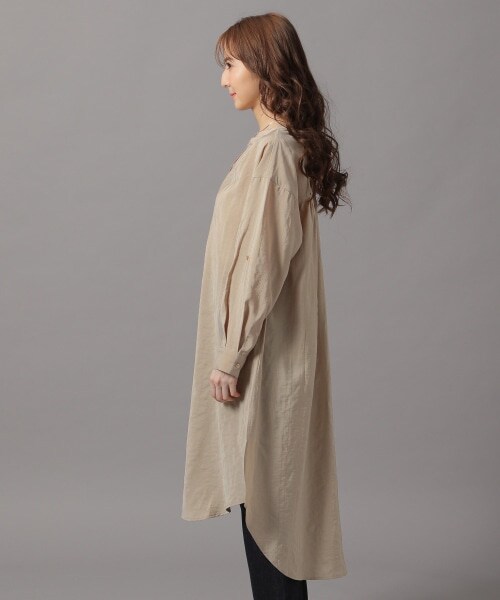 Andemiu(アンデミュウ)の「ヌキエリストライプシャツワンピース(ワンピース/ドレス・オフホワイト/ベージュ/ライトグリーン)」の15枚目の写真