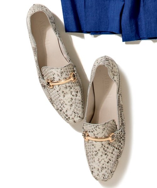 BARNYARDSTORM(バンヤードストーム)の「Soft Touch 2WAYローファー(シューズ・ブラック/キャメル/パイソン/パイソン×ブラック/レッド/エクリュ/グリーン/ライトモスグリーン/ブルーグレー)」の10枚目の写真