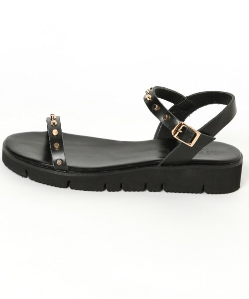 BARNYARDSTORM（バンヤードストーム）の「スタッズフラットサンダル（シューズ・(WEB限定)ホワイト/ブラック/キャメル）」の10枚目の写真