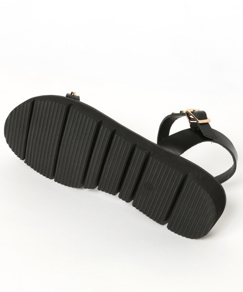 BARNYARDSTORM（バンヤードストーム）の「スタッズフラットサンダル（シューズ・(WEB限定)ホワイト/ブラック/キャメル）」の14枚目の写真