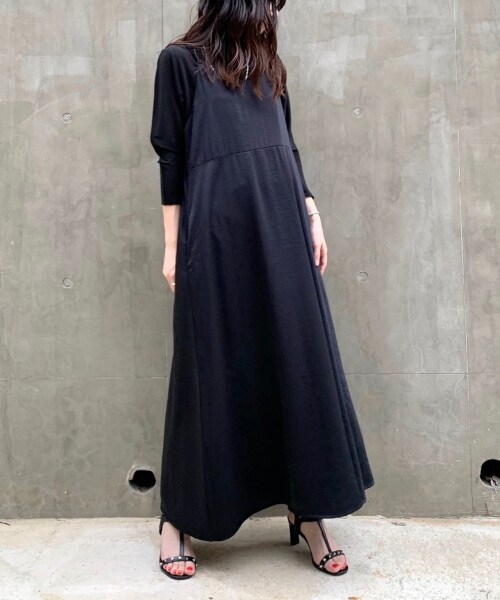 BARNYARDSTORM（バンヤードストーム）の「≪WEB限定≫ロングドレスセット（ワンピース/ドレス・ブラック）」の2枚目の写真