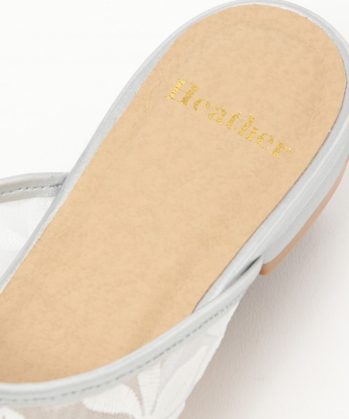 Heather(ヘザー)の「チュールスリッパ(シューズ・シルバー系/ゴールド系)」の12枚目の写真