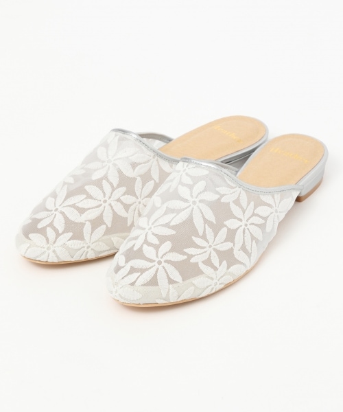 Heather(ヘザー)の「チュールスリッパ(シューズ・シルバー系/ゴールド系)」の6枚目の写真