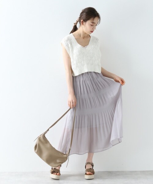 Heather（ヘザー）の「クロップドニットベスト（）」 - WEAR