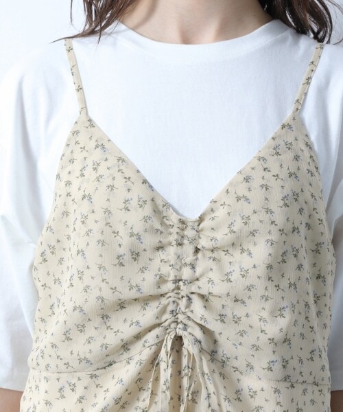 Heather（ヘザー）の「レトロコバナガラキャミワンピース（ワンピース/ドレス・ベージュ系/ブラウン系/グリーン系）」の12枚目の写真