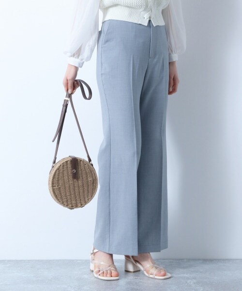 Heather(ヘザー)の「リネンライクスラックス(パンツ・アイボリー/レッド系/ブラウン/ブルー)」の8枚目の写真