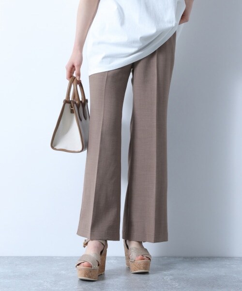 Heather(ヘザー)の「リネンライクスラックス(パンツ・アイボリー/レッド系/ブラウン/ブルー)」の6枚目の写真