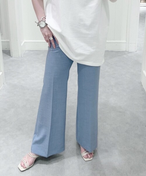 Heather(ヘザー)の「リネンライクスラックス(パンツ・アイボリー/レッド系/ブラウン/ブルー)」の4枚目の写真