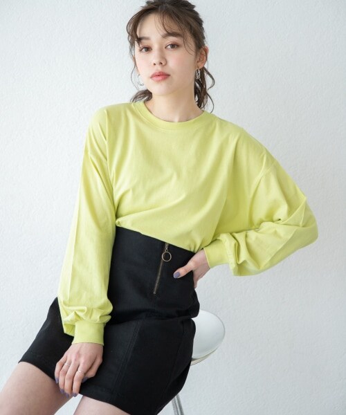 Heather（ヘザー）の「ECOムジロンT（トップス・アイボリー/ブラック/グリーン系/ブルー系）」の3枚目の写真