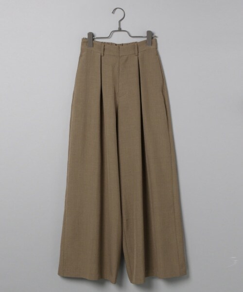 JEANASIS(ジーナシス)の「リネンライクワイドパンツ(パンツ・ライトブラウン())」の1枚目の写真
