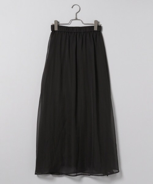 JEANASIS（ジーナシス）の「プリーツレイヤーロングスカート（スカート・アイボリー()/ブラック()）」の6枚目の写真