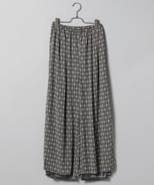 JEANASIS（ジーナシス）の「アソートシアーレイヤードパンツ（パンツ・ブラック()/グレー()/ブラウン()）」の2枚目の写真