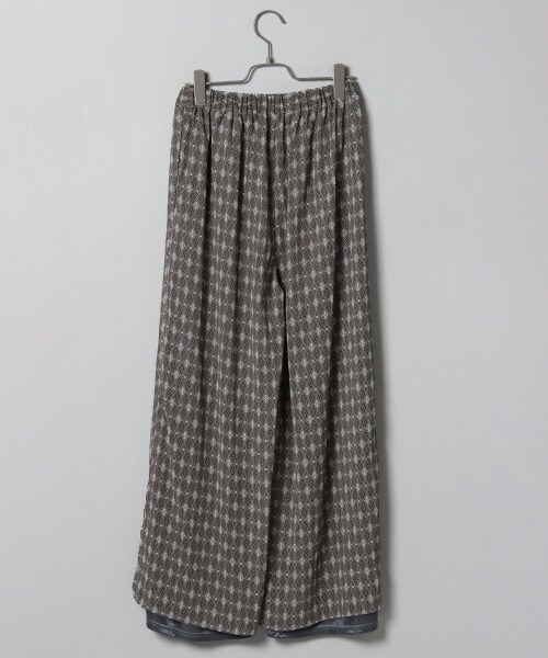 JEANASIS（ジーナシス）の「アソートシアーレイヤードパンツ（パンツ・ブラック()/グレー()/ブラウン()）」の7枚目の写真