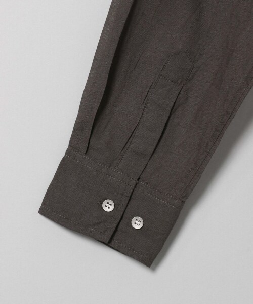 JEANASIS（ジーナシス）の「コットンリネンバンドカラーシャツLS（トップス・オフホワイト()/チャコールグレー()/ブルー()）」の11枚目の写真