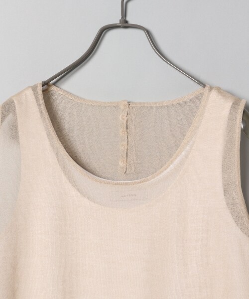 JEANASIS(ジーナシス)の「14Gシアーロングノースリーブ2P(ワンピース/ドレス・ブラック()/ライトベージュ()/カーキ())」の9枚目の写真