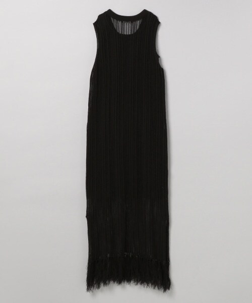 JEANASIS(ジーナシス)の「スカシニットワンピース(ワンピース/ドレス・アイボリー()/ブラック())」の6枚目の写真