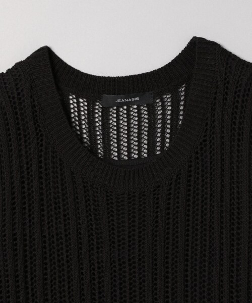 JEANASIS(ジーナシス)の「スカシニットワンピース(ワンピース/ドレス・アイボリー()/ブラック())」の7枚目の写真