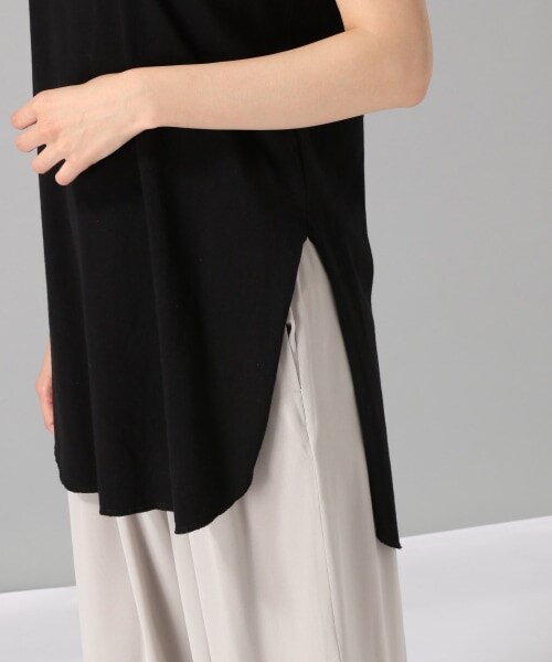 JEANASIS(ジーナシス)の「シャツテイルノースリーブ(トップス・ホワイト())」の6枚目の写真