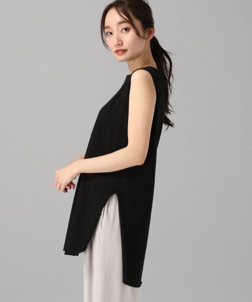 JEANASIS(ジーナシス)の「シャツテイルノースリーブ(トップス・ホワイト())」の5枚目の写真