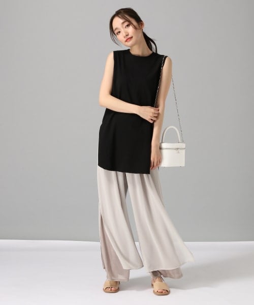 JEANASIS(ジーナシス)の「シャツテイルノースリーブ(トップス・ホワイト())」の4枚目の写真