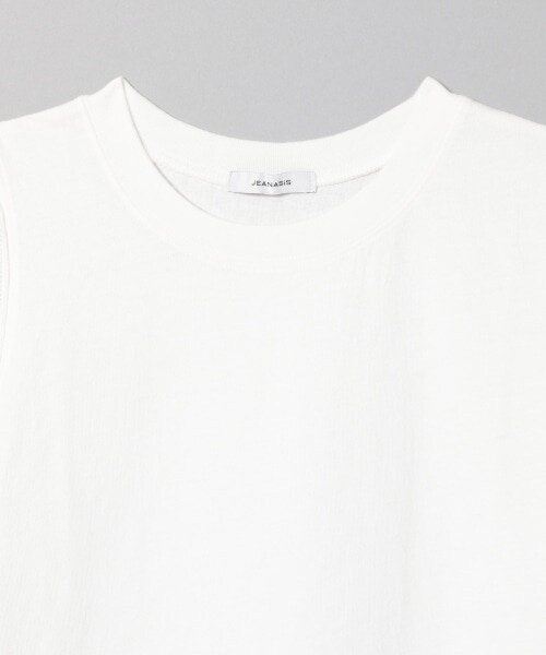 JEANASIS(ジーナシス)の「シャツテイルノースリーブ(トップス・ホワイト())」の8枚目の写真