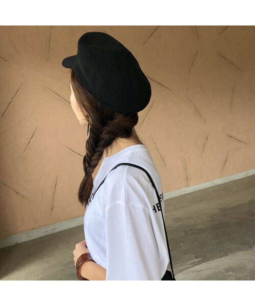 copine（コピン）の「サイズ調整可能！シンプルキャスケット【クリックポスト対象商品】（キャスケット・レディース・その他）」の3枚目の写真