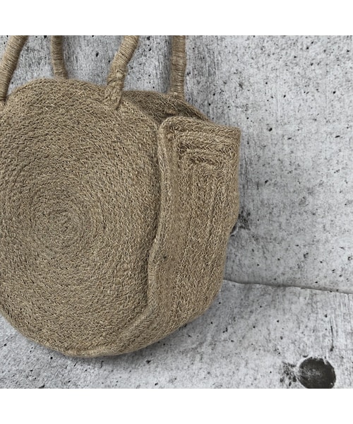 copine（コピン）の「コロンと可愛い！サークル麻カゴバッグ【クリックポスト対象商品】（かごバッグ・レディース・その他）」の5枚目の写真