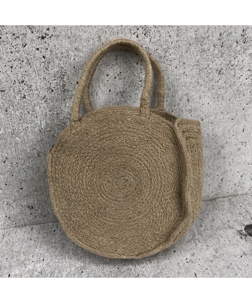 copine（コピン）の「コロンと可愛い！サークル麻カゴバッグ【クリックポスト対象商品】（かごバッグ・レディース・その他）」の3枚目の写真