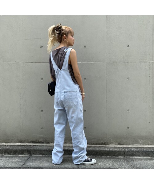 no brand（ノーブランド）の「デニムサロペット｢ICEちゃん｣#6611-2（サロペット/オーバーオール・レディース・その他）」の2枚目の写真