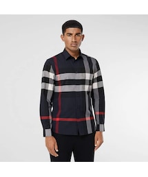 BURBERRY | Burberry Check Stretch Cotton Poplin Shirt(シャツ/ブラウス)