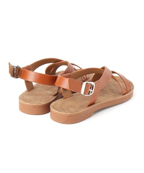 OZOC（オゾック）の「軽量クロスサンダル（その他・レディース・ブラック(019)/キャメル(041)/ベージュ(152)・35(23.5cm)/45(24.5cm)）」の6枚目の写真