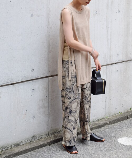 no brand（ノーブランド）の「マーブルシフォンPT（その他パンツ・レディース・その他）」の3枚目の写真