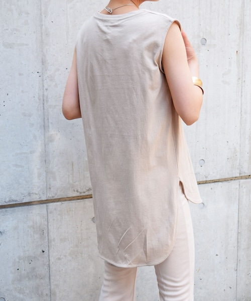 no brand(ノーブランド)の「ノースリヘムTEE(Tシャツ/カットソー・レディース・その他)」の8枚目の写真