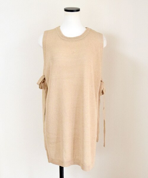 no brand（ノーブランド）の「サイドスリットニットベスト（ベスト・レディース・その他）」の13枚目の写真