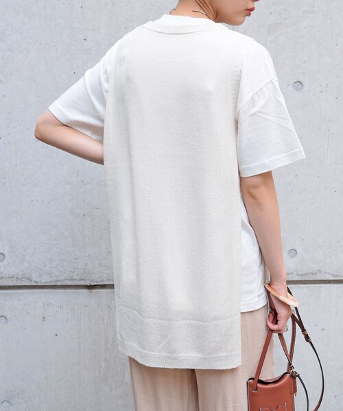 no brand（ノーブランド）の「サイドスリットニットベスト（ベスト・レディース・その他）」の9枚目の写真