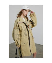 落書きトレンチコート　.1 SOLD OUT＞GRAFFITI SHOP COAT C/L | COAT | MADISONBLUE