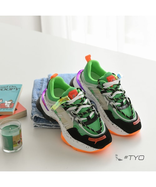 ZUMBA正規品 蛍光グリーンスニーカー24cm Zumba Air Funk <Green> ZUMBA ズンバシューズ 正規品 - メルカリ