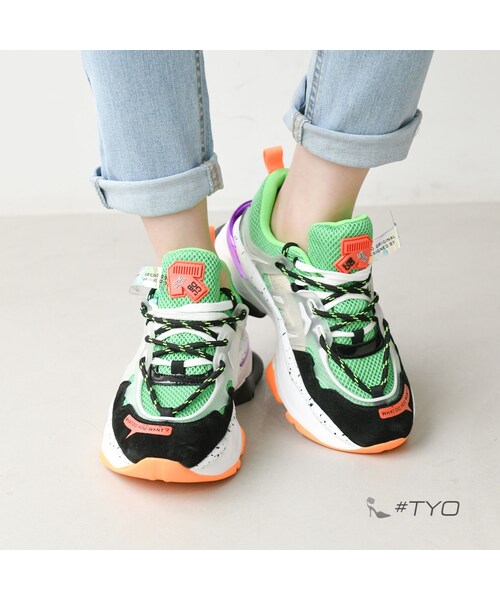 YELLO KERRI SABOT SNEAKERS ブラック