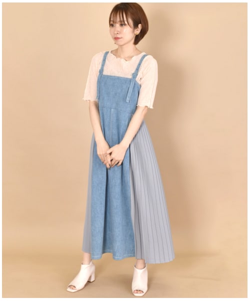 w closet（ダブルクローゼット）の「切替メロー半袖プルオーバー（トップス・レディース・オフホワイト/Sミント/Sオレンジ/ブラック・FREE/M/L）」の7枚目の写真